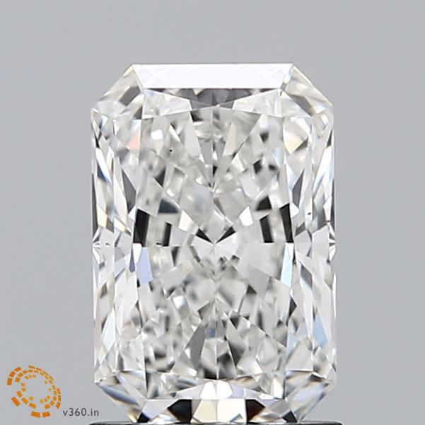 1.51 Carat Radiant Shaped, Ideal Cut, F Color, VS1 Clarity, IGI Certified Lab Grown Diamond