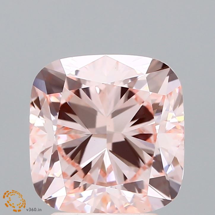 3.24 Carat Cushion Shaped, Excellent Cut, FANCY INTENSE PINK Color, VS1 Clarity, IGI Certified Lab Grown Diamond