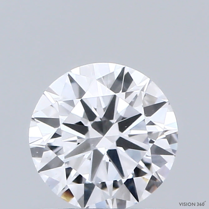 0.65 Carat Round Shaped, Excellent Cut, D Color, VS1 Clarity, IGI Certified Lab Grown Diamond