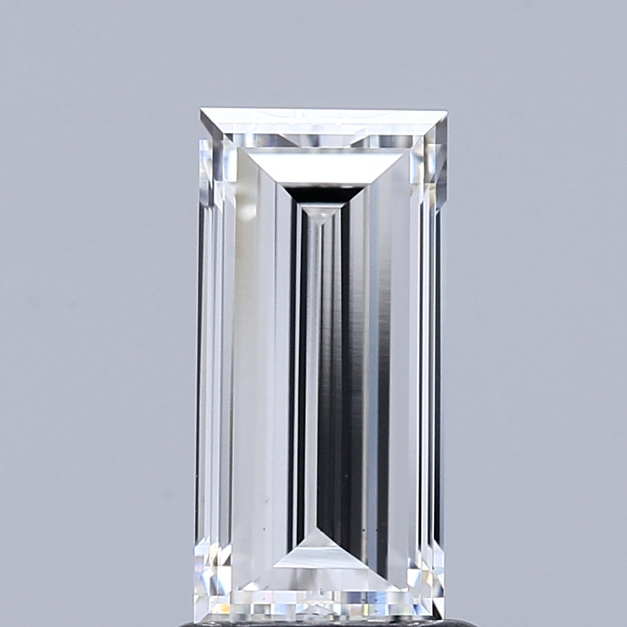 1.43 Carat Baguette Shaped, Very Good Cut, F Color, VS1 Clarity, IGI Certified Lab Grown Diamond