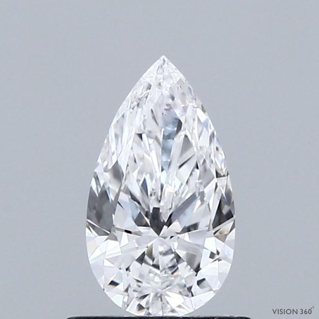 0.70 Carat Pear Shaped, Excellent Cut, D Color, VS1 Clarity, IGI Certified Lab Grown Diamond