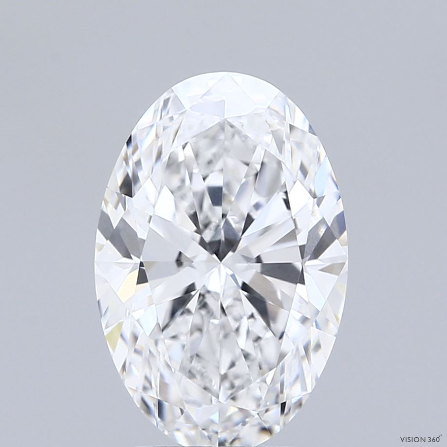 3.01 Carat Oval Shaped, Excellent Cut, E Color, VVS1 Clarity, IGI Certified Lab Grown Diamond