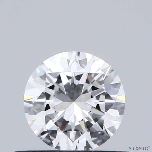 0.47 Carat Round Shaped, Very Good Cut, D Color, VVS2 Clarity, IGI Certified Lab Grown Diamond