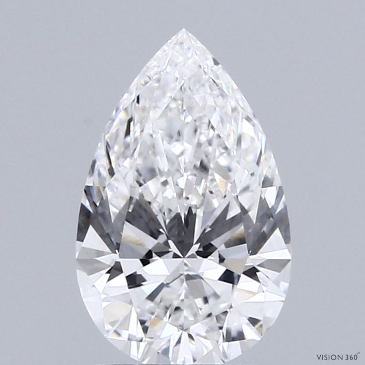 1.53 Carat Pear Shaped, Ideal Cut, E Color, VVS1 Clarity, IGI Certified Lab Grown Diamond
