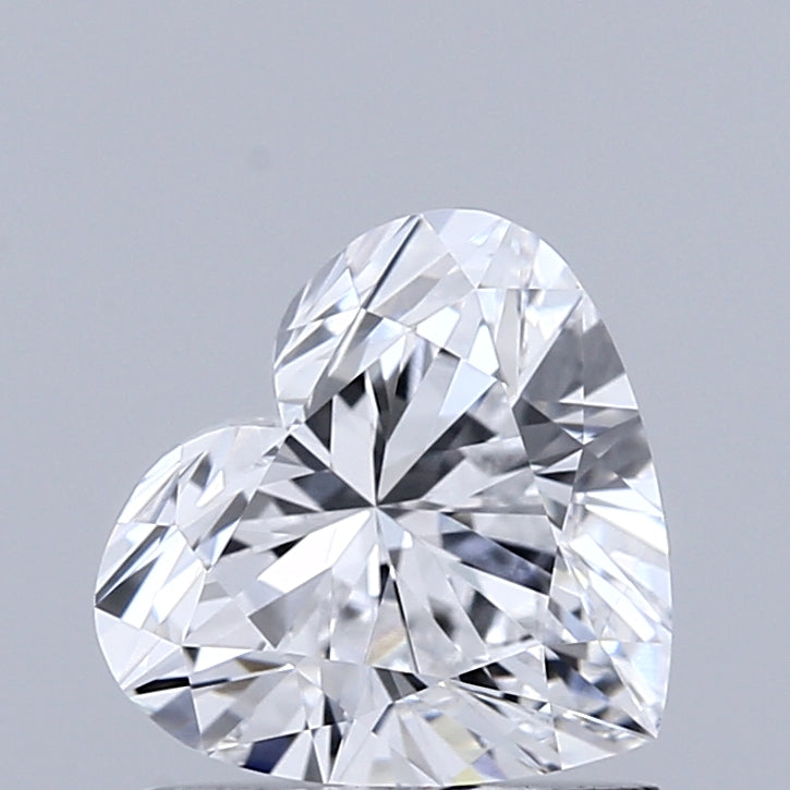 1.09 Carat Heart Shaped, Ideal Cut, D Color, VVS1 Clarity, IGI Certified Lab Grown Diamond