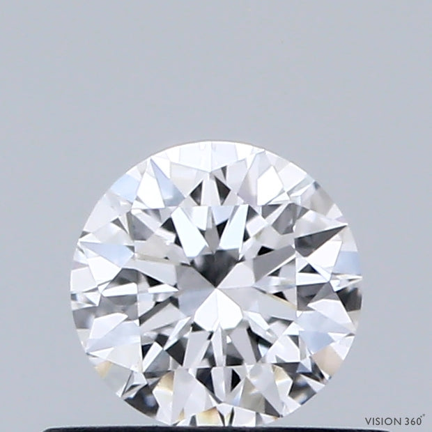 0.46 Carat Round Shaped, Excellent Cut, D Color, VS1 Clarity, IGI Certified Lab Grown Diamond