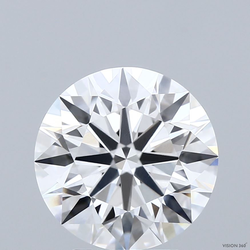 3.90 Carat Round Shaped, Excellent Cut, E Color, VVS1 Clarity, IGI Certified Lab Grown Diamond