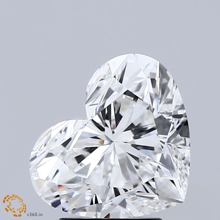 2.76 Carat Heart Shaped, Ideal Cut, E Color, VVS2 Clarity, IGI Certified Lab Grown Diamond