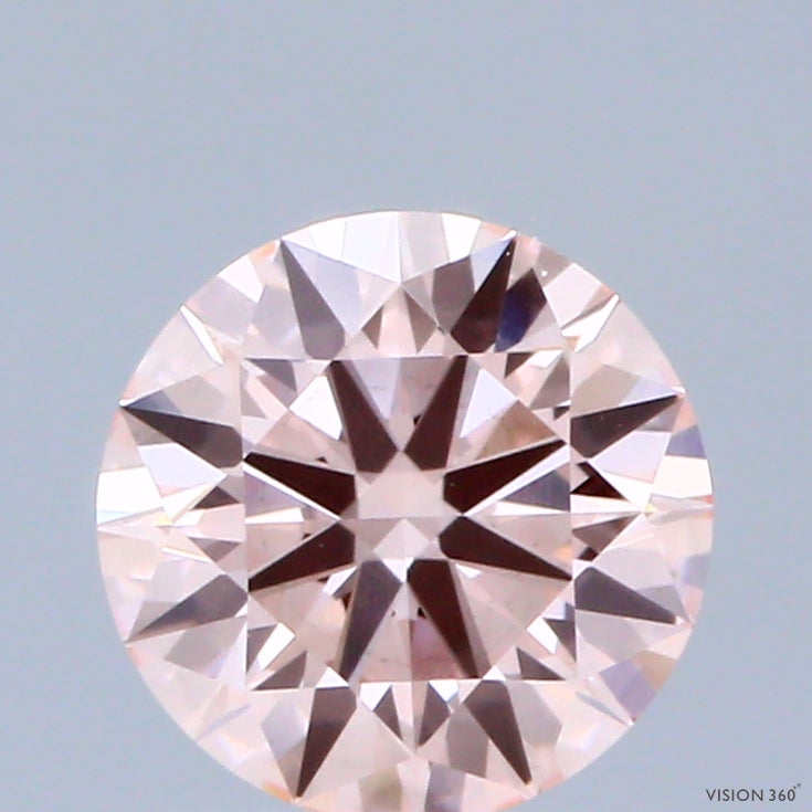 1.05 Carat Round Shaped, Ideal Cut, FANCY INTENSE PINK Color, VS1 Clarity, IGI Certified Lab Grown Diamond