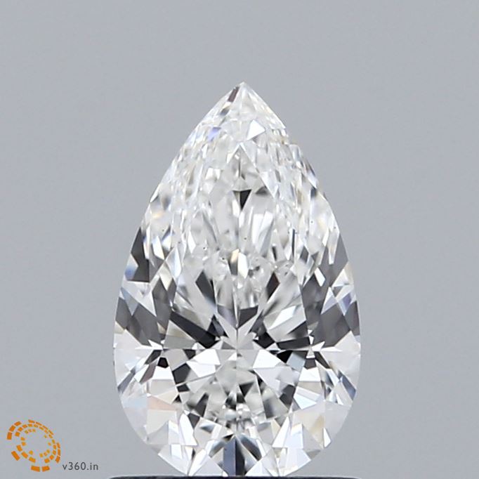 0.96 Carat Pear Shaped, Excellent Cut, E Color, VS1 Clarity, IGI Certified Lab Grown Diamond