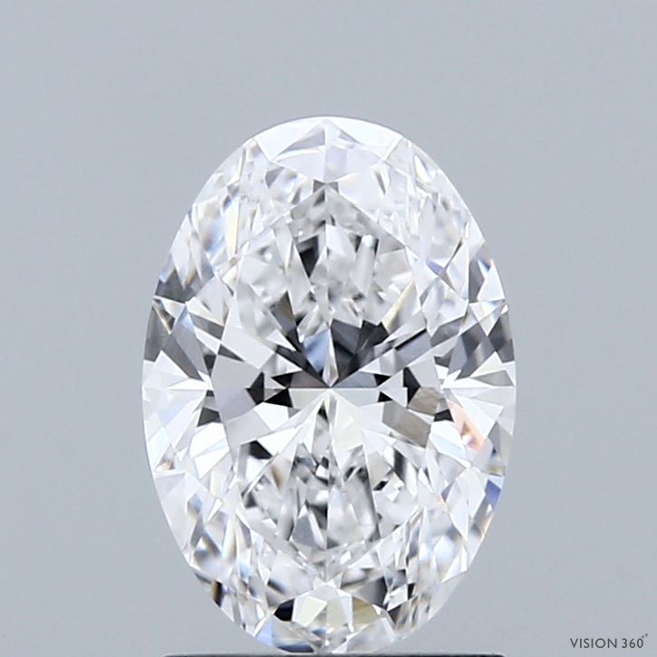 1.53 Carat Oval Shaped, Ideal Cut, D Color, VVS1 Clarity, IGI Certified Lab Grown Diamond