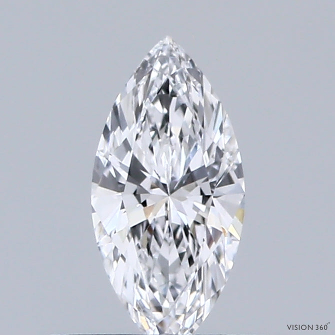 0.34 Carat Marquise Shaped, Ideal Cut, D Color, VVS1 Clarity, IGI Certified Lab Grown Diamond