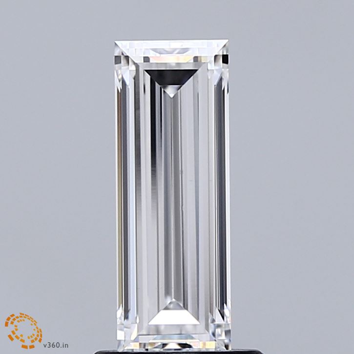 1.21 Carat Baguette Shaped, Very Good Cut, E Color, VS1 Clarity, IGI Certified Lab Grown Diamond