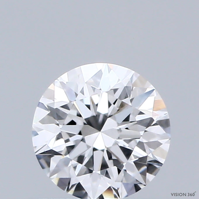 0.68 Carat Round Shaped, Excellent Cut, D Color, VVS2 Clarity, IGI Certified Lab Grown Diamond