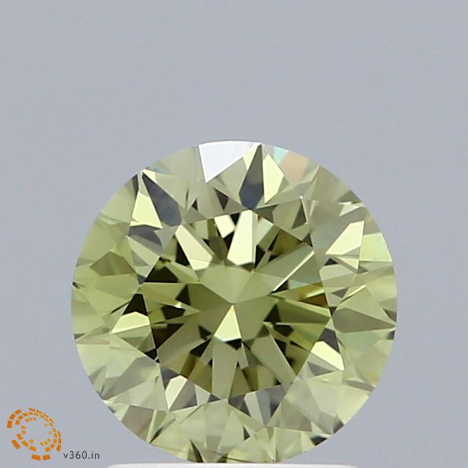 1.31 Carat Round Shaped, Excellent Cut, FANCY VIVID GREEN Color, VS2 Clarity, IGI Certified Lab Grown Diamond