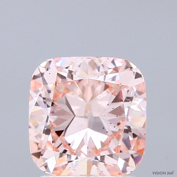 2.01 Carat Cushion Shaped, Excellent Cut, FANCY INTENSE PINK Color, VS2 Clarity, IGI Certified Lab Grown Diamond