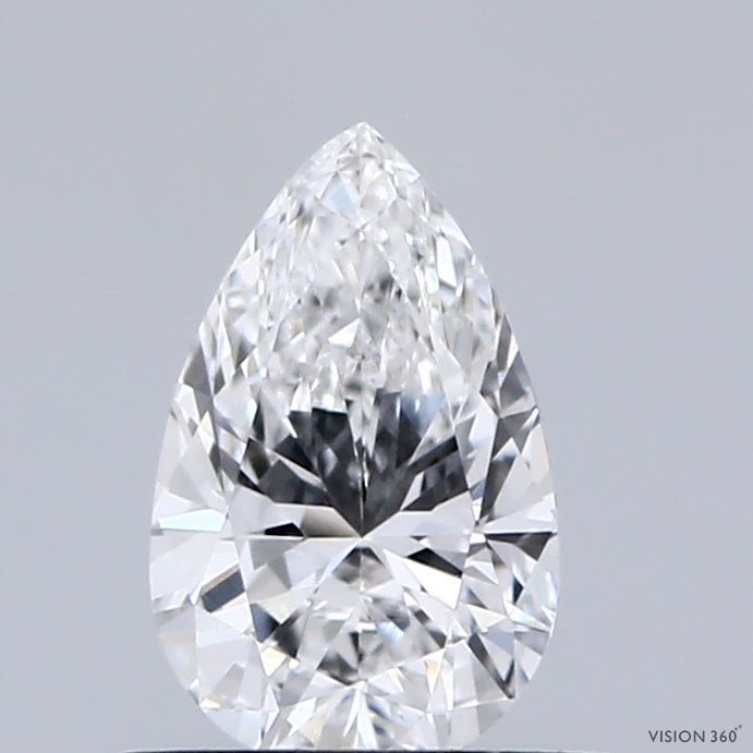 0.49 Carat Pear Shaped, Ideal Cut, E Color, VS1 Clarity, IGI Certified Lab Grown Diamond