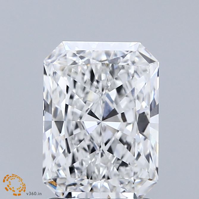 2.00 Carat Radiant Shaped, Ideal Cut, E Color, VVS1 Clarity, IGI Certified Lab Grown Diamond