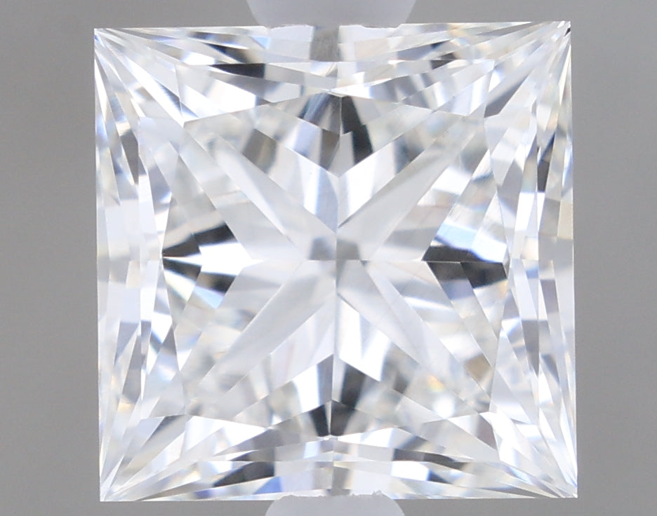 1.08 Carat Princess Shaped, Ideal Cut, F Color, VVS2 Clarity, IGI Certified Lab Grown Diamond
