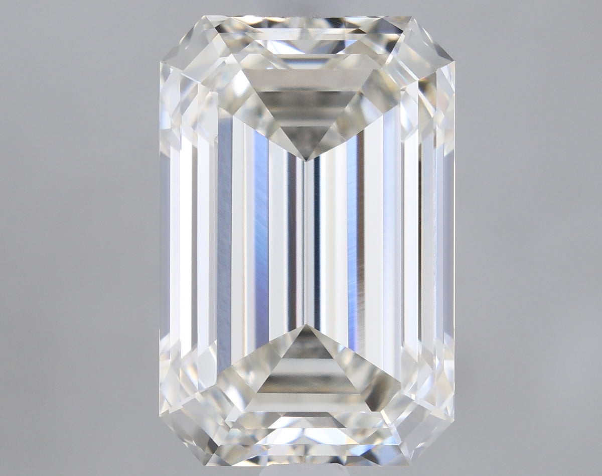 2.10 Carat Emerald Shaped, Ideal Cut, H Color, VVS2 Clarity, IGI Certified Lab Grown Diamond