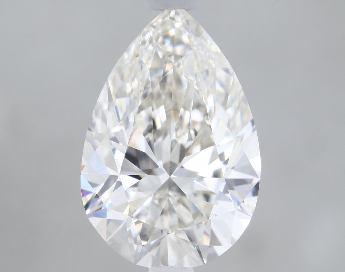 1.61 Carat Pear Shaped, Ideal Cut, G Color, VVS2 Clarity, IGI Certified Lab Grown Diamond