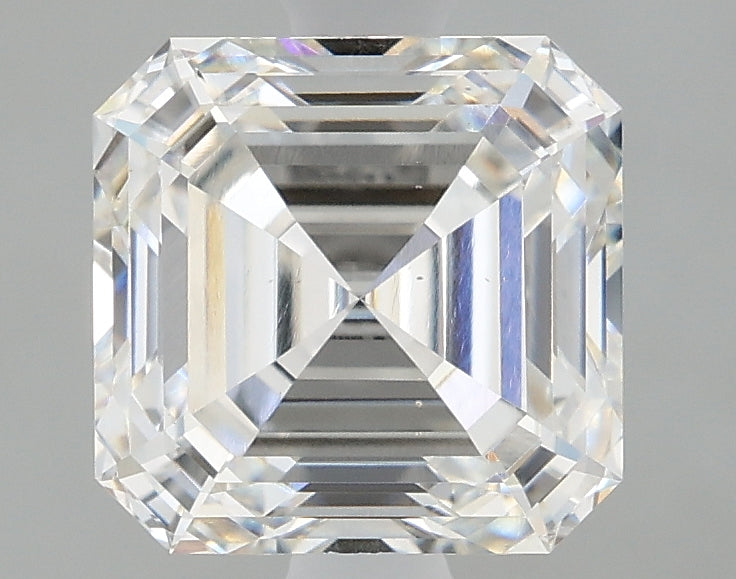 1.99 Carat Asscher Shaped, Ideal Cut, F Color, VS2 Clarity, IGI Certified Lab Grown Diamond