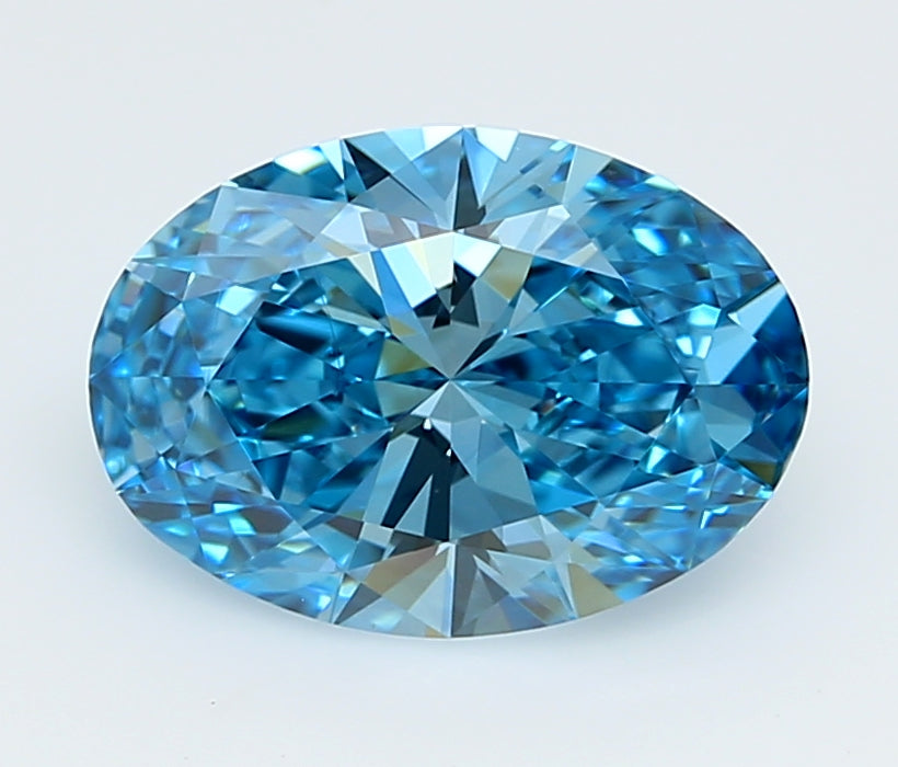 2.05 Carat Oval Shaped, Ideal Cut, VVS1 Clarity, IGI Certified Lab Grown Diamond