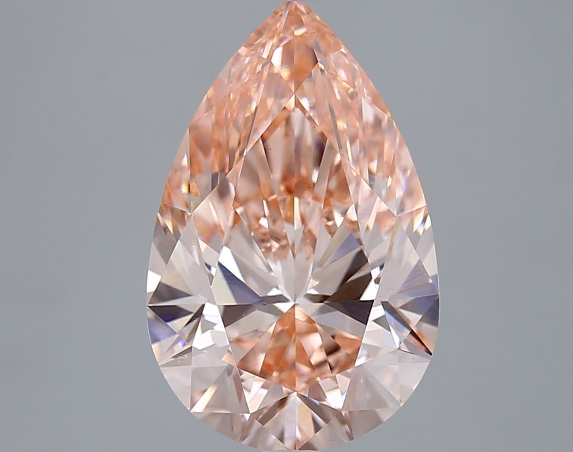 5.01 Carat Pear Shaped, Excellent Cut, VS1 Clarity, IGI Certified Lab Grown Diamond