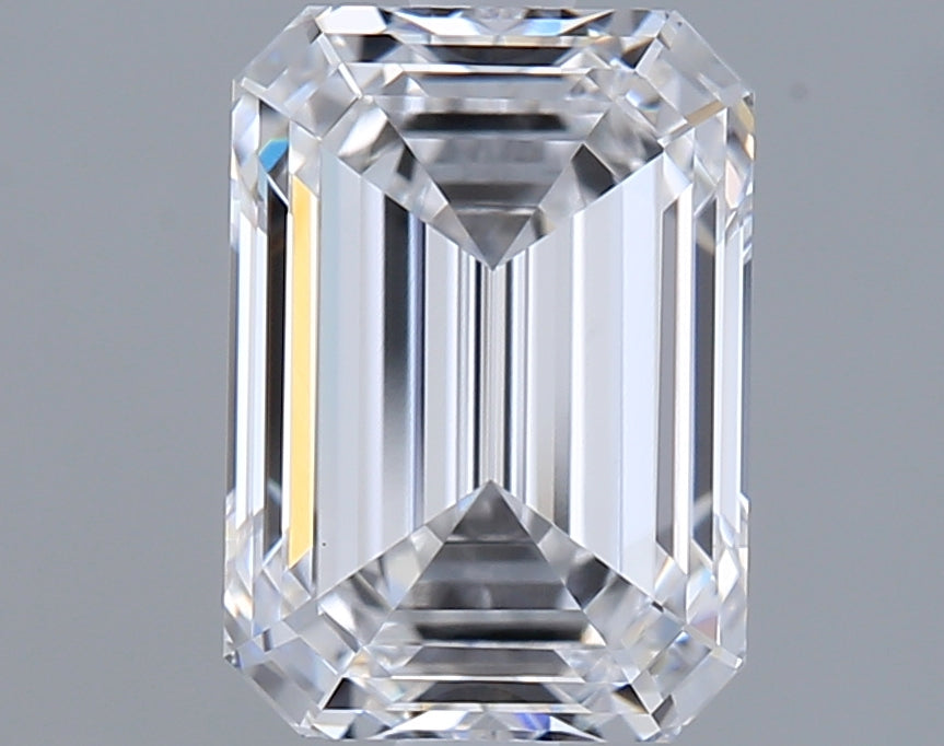 2.05 Carat Emerald Shaped, Ideal Cut, D Color, VS1 Clarity, GIA Certified Lab Grown Diamond