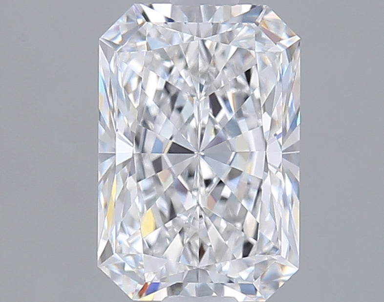 1.55 Carat Radiant Shaped, Excellent Cut, D Color, IF Clarity, IGI Certified Lab Grown Diamond