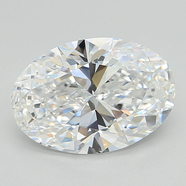 2.86 Carat Oval Shaped, Ideal Cut, D Color, IF Clarity, GIA Certified Lab Grown Diamond