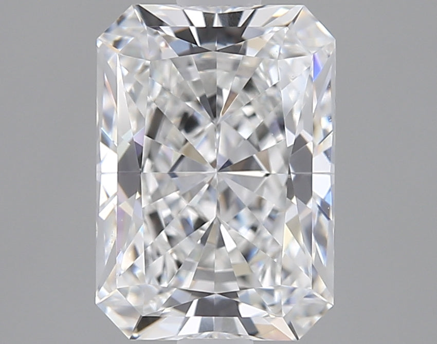 2.01 Carat Radiant Shaped, Excellent Cut, E Color, VVS2 Clarity, GIA Certified Lab Grown Diamond