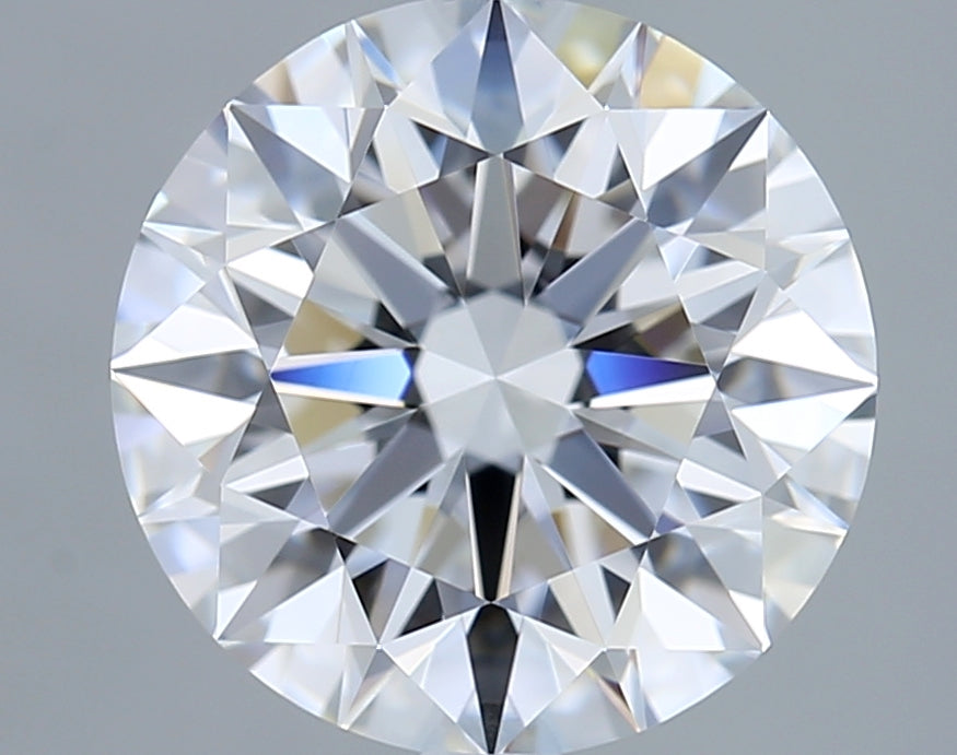 3.21 Carat Round Shaped, Ideal Cut, D Color, VVS2 Clarity, IGI Certified Lab Grown Diamond