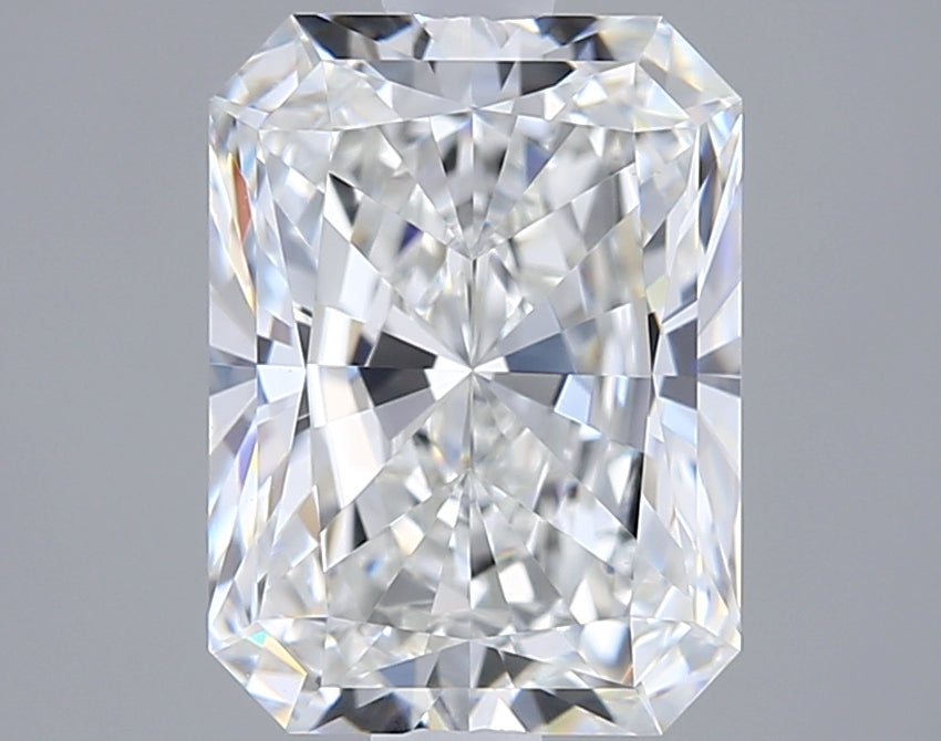 2.01 Carat Radiant Shaped, Ideal Cut, F Color, VVS2 Clarity, GIA Certified Lab Grown Diamond
