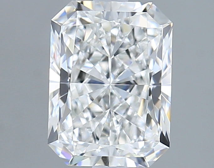 2.07 Carat Radiant Shaped, Ideal Cut, F Color, VVS2 Clarity, GIA Certified Lab Grown Diamond