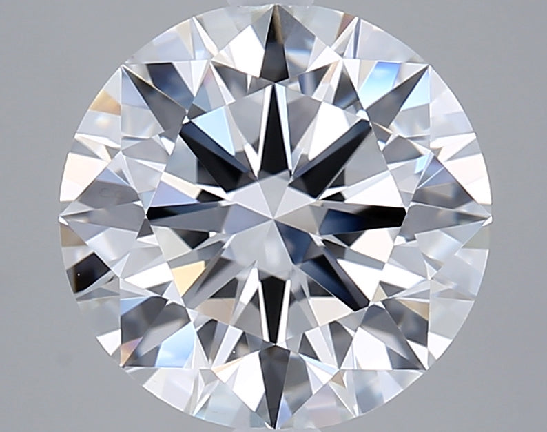 3.35 Carat Round Shaped, Excellent Cut, D Color, VVS2 Clarity, IGI Certified Lab Grown Diamond