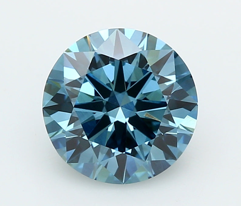 2.01 Carat Round Shaped, Ideal Cut, VS1 Clarity, IGI Certified Lab Grown Diamond