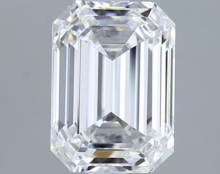 2.08 Carat Emerald Shaped, Ideal Cut, F Color, VVS1 Clarity, GIA Certified Lab Grown Diamond