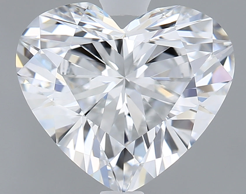 2.27 Carat Heart Shaped, Excellent Cut, D Color, VVS2 Clarity, IGI Certified Lab Grown Diamond
