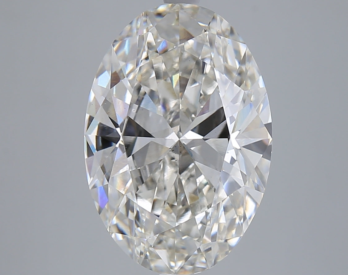 5.52 Carat Oval Shaped, Ideal Cut, I Color, VS2 Clarity, IGI Certified Lab Grown Diamond