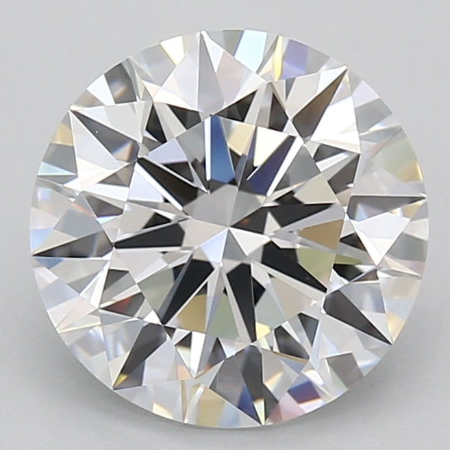 4.00 Carat Round Shaped, Excellent Cut, D Color, VVS2 Clarity, GIA Certified Lab Grown Diamond