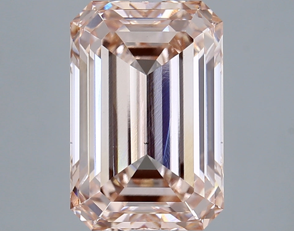 5.55 Carat Emerald Shaped, Ideal Cut, VS1 Clarity, IGI Certified Lab Grown Diamond