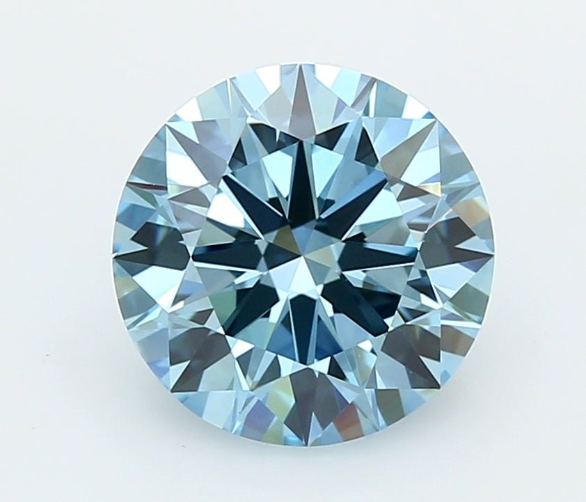 2.42 Carat Round Shaped, Ideal Cut, VVS2 Clarity, IGI Certified Lab Grown Diamond