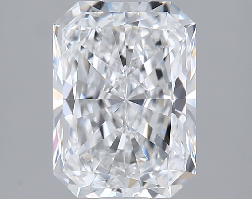 1.51 Carat Radiant Shaped, Ideal Cut, E Color, VVS1 Clarity, IGI Certified Lab Grown Diamond