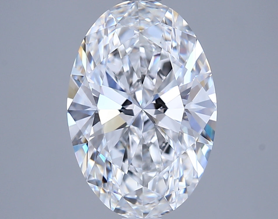 2.51 Carat Oval Shaped, Ideal Cut, E Color, VVS2 Clarity, GIA Certified Lab Grown Diamond