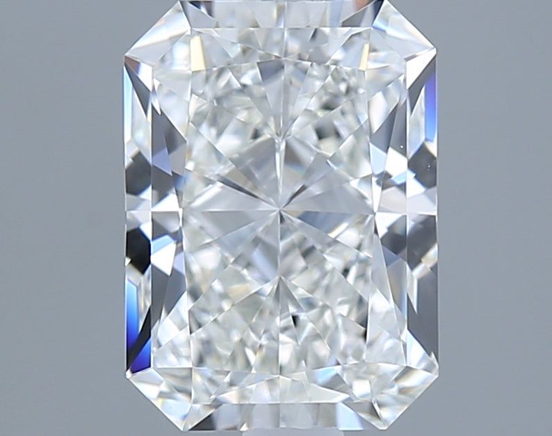 1.51 Carat Radiant Shaped, Ideal Cut, E Color, VVS1 Clarity, IGI Certified Lab Grown Diamond