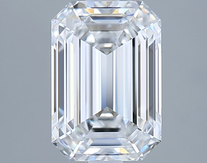 2.00 Carat Emerald Shaped, Ideal Cut, E Color, VS2 Clarity, GIA Certified Lab Grown Diamond