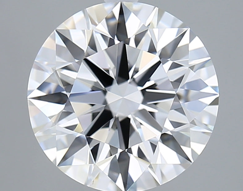 4.03 Carat Round Shaped, Excellent Cut, F Color, VVS2 Clarity, GIA Certified Lab Grown Diamond