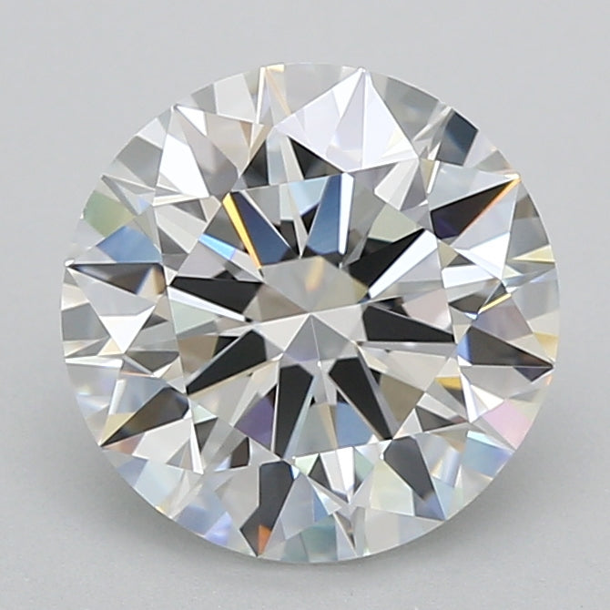 2.50 Carat Round Shaped, Ideal Cut, E Color, IF Clarity, IGI Certified Lab Grown Diamond