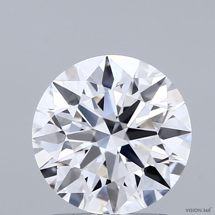 2.04 Carat Round Shaped, Ideal Cut, D Color, VVS2 Clarity, IGI Certified Lab Grown Diamond